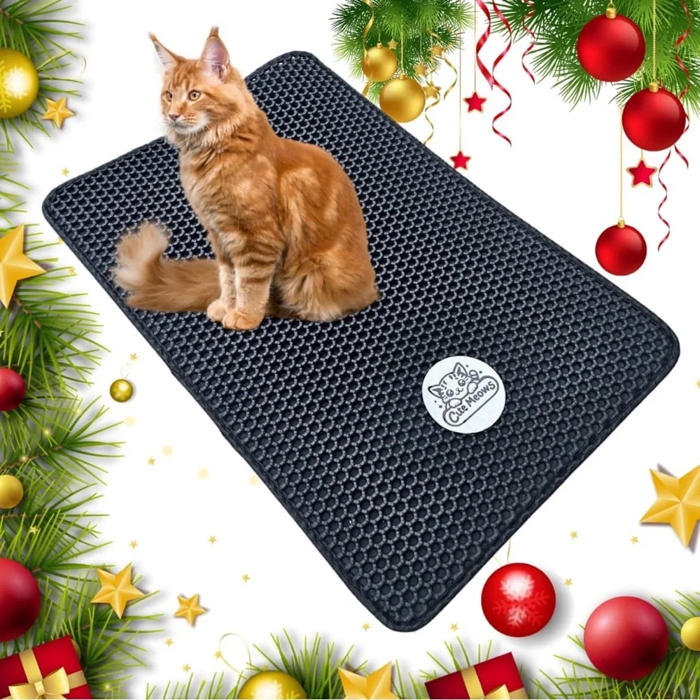 Gray Cat Litter Mat